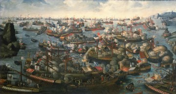 Seeschlacht von Lepanto 1571 Ölgemälde